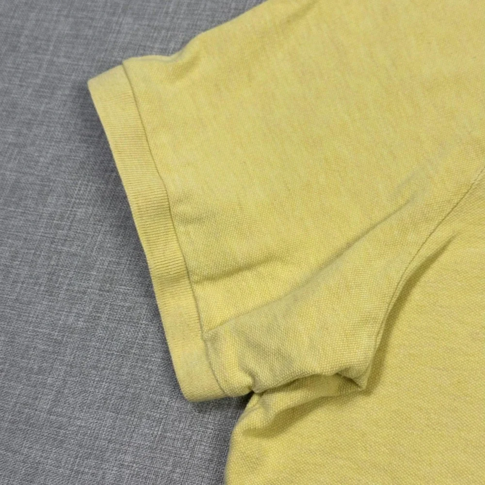 Polo Ralph Lauren Polo Shirt Mens 2XL Yellow Cotton Short Sleeve Embroidered